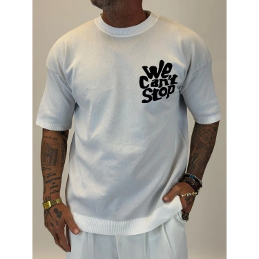 İpek Triko We Cant T-Shirt Beyaz