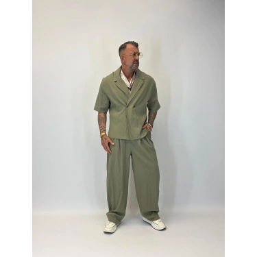 İnce Multi Krep Takım Haki