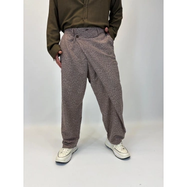 Tokyo Style Jakarlı Pantolon Kahve