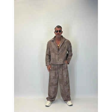 Shawl Patern Takım Kahve