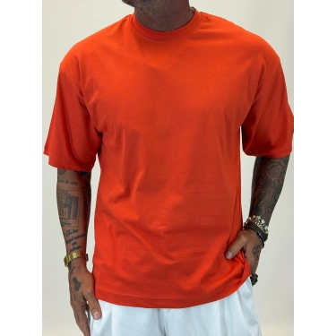 Basic Oversize T-shirt Turuncu