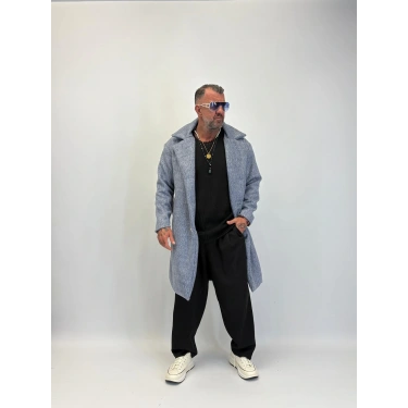 CAPO Çift Düğme Kaban Gri