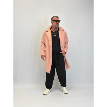 CAPO Çift Düğme Kaban Pudra