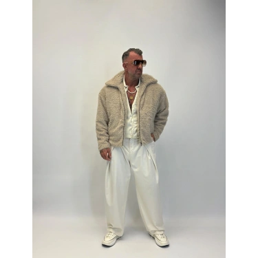 CAPO Kürklü Mont Bej