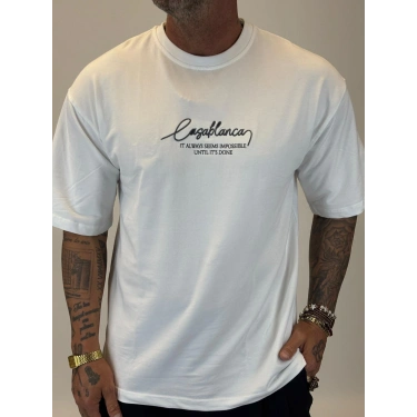 Casablanca T-shirt Beyaz