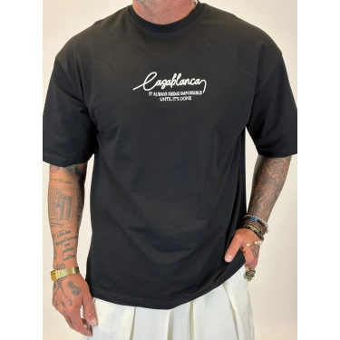 Casablanca T-shirt Siyah