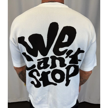 İpek Triko We Cant T-Shirt Beyaz