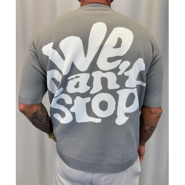 İpek Triko We Cant T-Shirt Gri