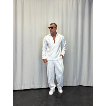 Modal 3 Düğmeli Takım Beyaz