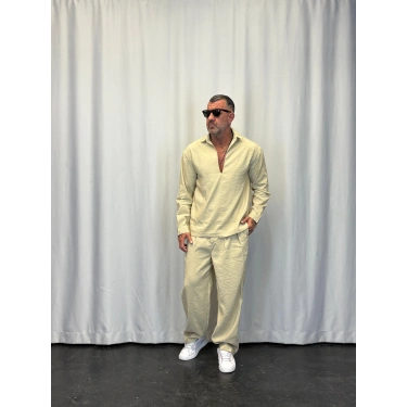 Modal 3 Düğmeli Takım Krem