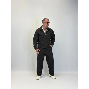 Organic Cotton Likralı Takım Siyah