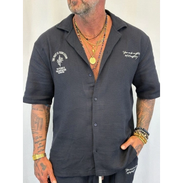 Pamuk Hasır Yıkamalı Takım Lacivert