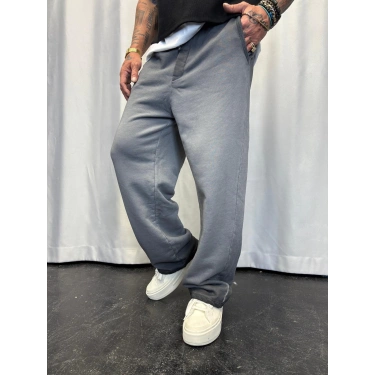 Permium Yıkamalı Pantolon Füme