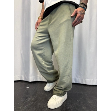 Permium Yıkamalı Pantolon Yeşil