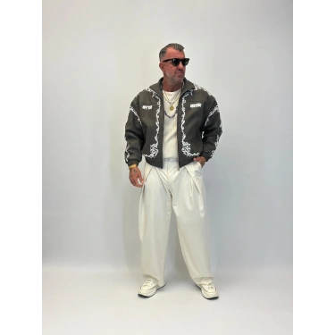 Petek Effect Süzeneli Pu Deri Mont Siyah