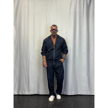 Powder Şerit Detaylı Takım Lacivert