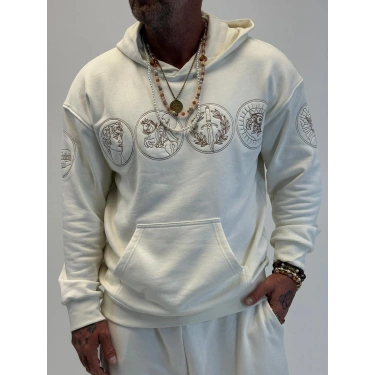 Rome Icon Hoodie Beyaz