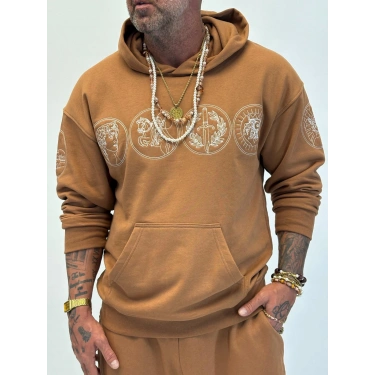 Rome Icon Hoodie Camel