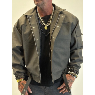 Special-2 Petek Effect Pu Deri Mont Siyah