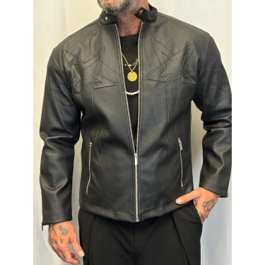 Star Pu Deri Slim Mont Siyah