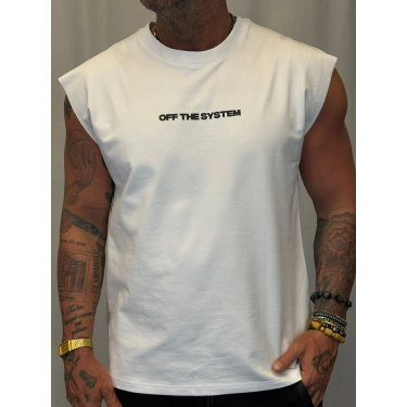 Tiger Kolsuz T-Shirt Beyaz