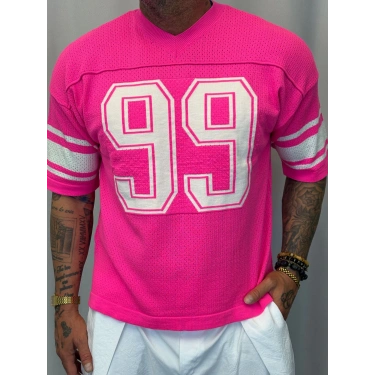 Triko American T-Shirt Pembe