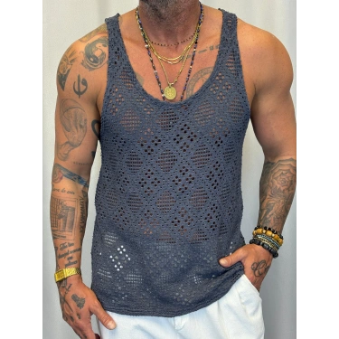 Triko Örme Atlet Lacivert