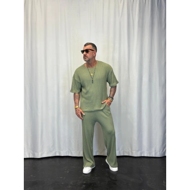 Triko Örme Takım Yeşil