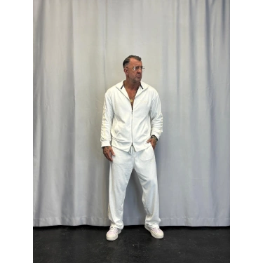 Velvet Kadife Eşofman Takım Beyaz