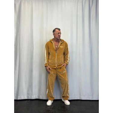 Velvet Kadife Eşofman Takım Camel