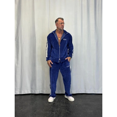 Velvet Kadife Eşofman Takım Lacivert