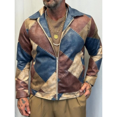 Vinge Vintage Pu Deri Mont Mavi