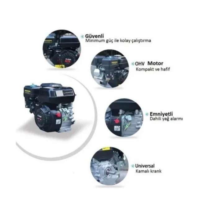 Dts Power Dts 200-6,5 Hp Ipli Kamalı Benzinli Tek Motor