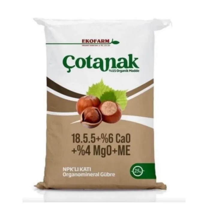 Ekofarm Çotanak 18-5-5 (+15 Organik Madde+ 6 Ca + 4 Mg + ÇİNKO ) 25 kg Gübre