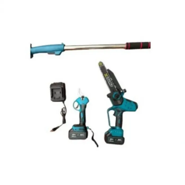 Haktaş Şarjlı Zincirli Testere Sc5803 + Budama Makası Hkt8601 + Teleskopik Uzatma Çubuğu Hkt-6608