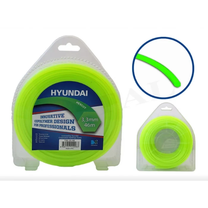 Hyundai Misina 3.3MM 46M Hexcut Fosforlu Yeşil