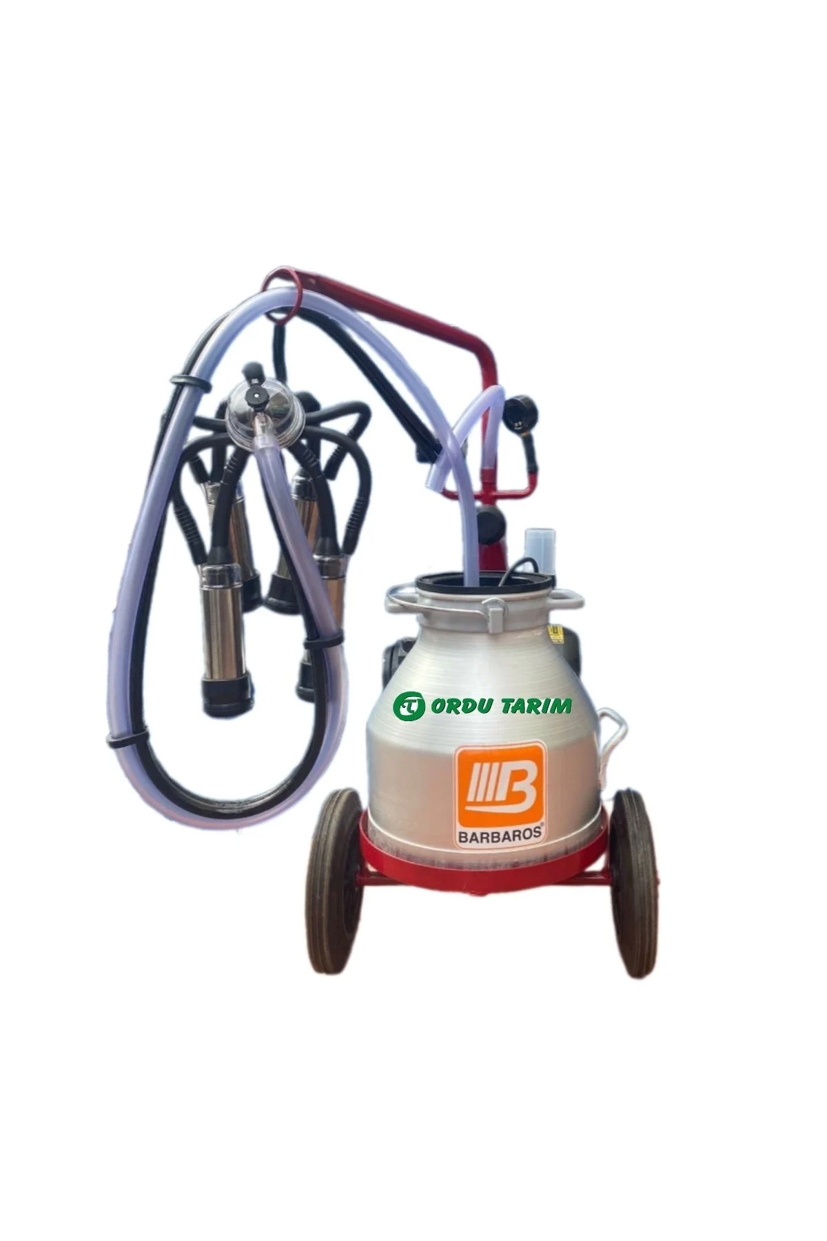 Bartech C20 Kuru Sistem Tek Sağım 20 lt Krom Güğüm Süt Sağım Makinası