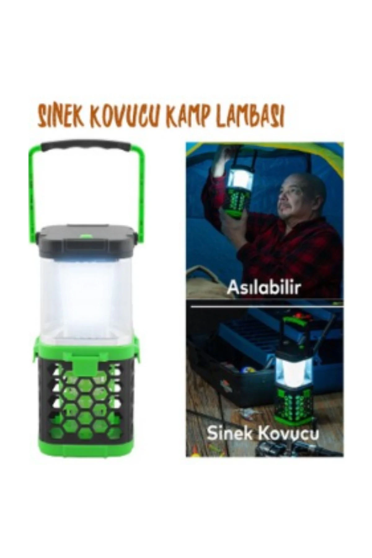 Klaus Kamp Lambası 3W 200 Lumen 1200MAH UV Mor Işıklı Sineklikli
