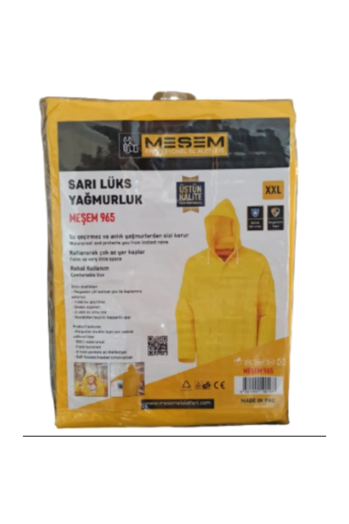 Meşem Sarı Yağmurluk