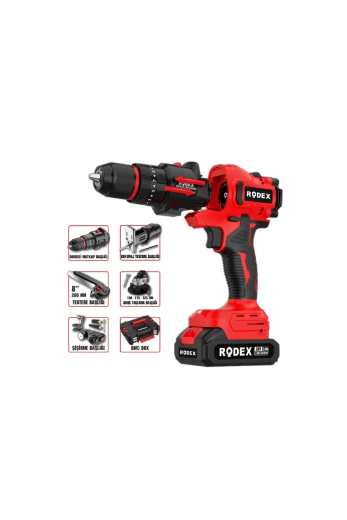 Rodex Çok Amaçlı 20V 5 Başlıklı Testere