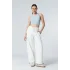 ASHA BEYAZ İÇİ ŞARDONLU BARREL FIT PAÇA STOPERLİ EŞOFMAN ALTI