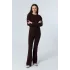 LUNA KAHVERENGİ SWEATSHIRT VE İSPANYOL PAÇA TAYT ALT -ÜST TAKIM