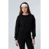 LUNA SİYAH SWEATSHIRT VE İSPANYOL PAÇA TAYT ALT -ÜST TAKIM