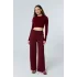 SORANE BORDO 3 İPLİK KIŞLIK POLARLI EŞOFMAN ALTI