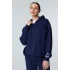 VERES LACİVERT 3 İPLİK FREE SPIRIT NAKIŞLI OVERSIZE SWEATSHIRT