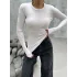 VERİTE BEYAZ PAMUKLU UZUN KOLLU BLUZ
