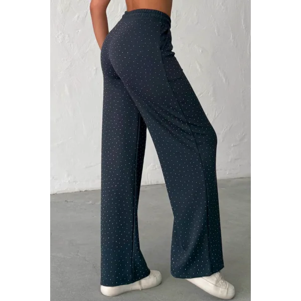 KADIN VİVA ANRASİT TAŞLI MODAL EŞOFMAN