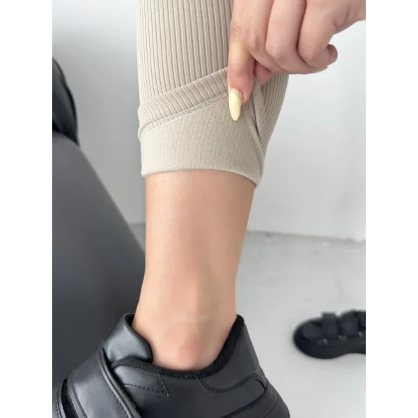 BERTA BEJ FİTİLLİ POLARLI KIŞLIK TAYT