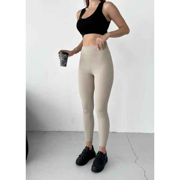 BERTA BEJ FİTİLLİ POLARLI KIŞLIK TAYT