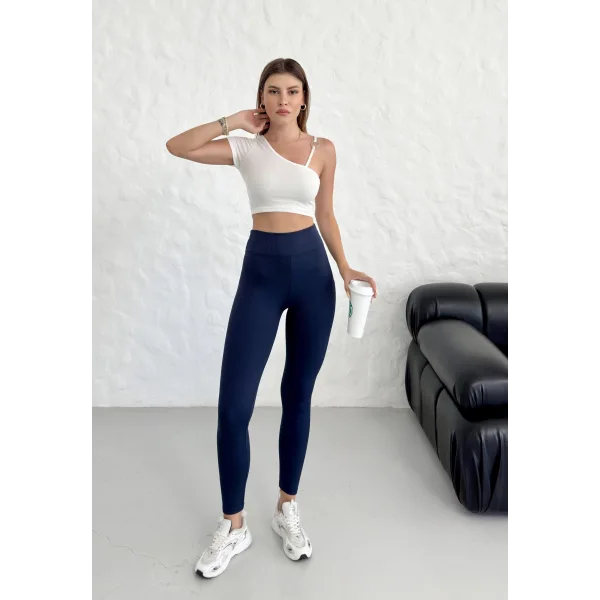 BERTA LACİVERT FİTİLLİ POLARLI KIŞLIK TAYT